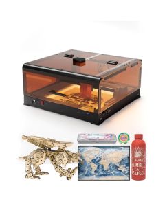 ATOMSTACK A24 Ultra 120W Lasergravierer mit B3 Lasergravur Schneidemaschine Schutzkasten Geh&auml;useabdeckung Eingebaute Kamera