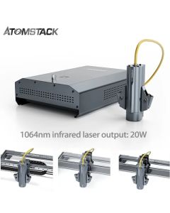 ATOMSTACK MR20 20w Infrarot-Laser modul 1064nm Faser tiefe Gravur Kopf markierung Metall geschnitten Kunststoff Logo 100000h Lebensdauer