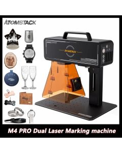 Atomstack M4 PRO Dual Laser Blaue Diode Infrarot-Laser Desktop Handheld 2-In-1 Laser Marking Machine